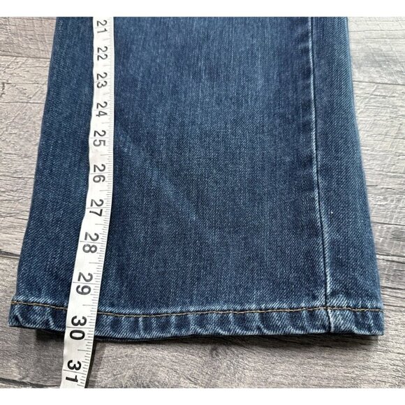 Carhartt Jeans Mens 40 Blue Denim Straight Fit Relaxed Work Pants 40x30 - Picture 11 of 11